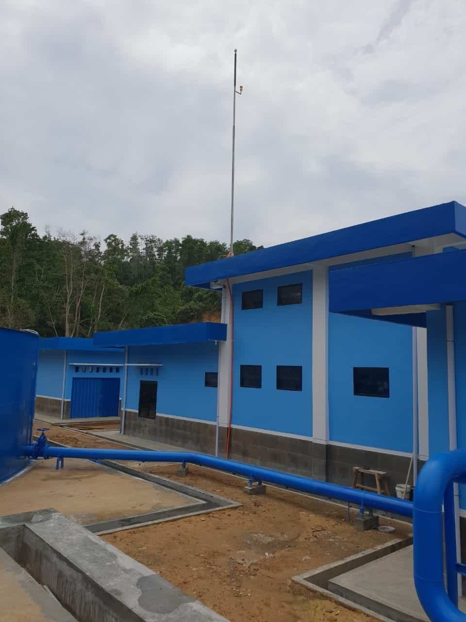 Pemasangan Penangkal Petir PDAM Kalimantan