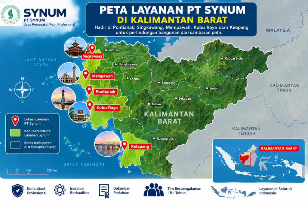 Jasa penangkal petir mempawah